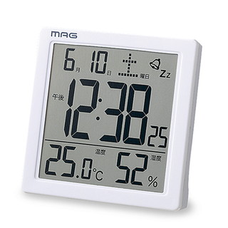 温湿表示付デジタル置時計