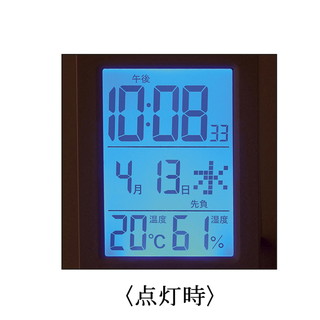 温湿度表示付デジタル置時計