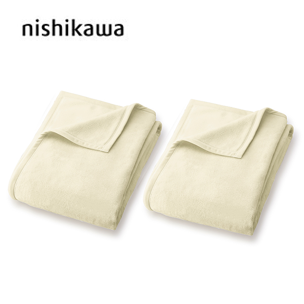 西川株式会社 シルク毛布 日本製 2枚組主な素材シルク100% - 布団/毛布
