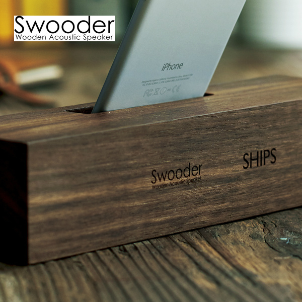 Swooder ✕ SHIPS　 　iPhone 木製スピーカー